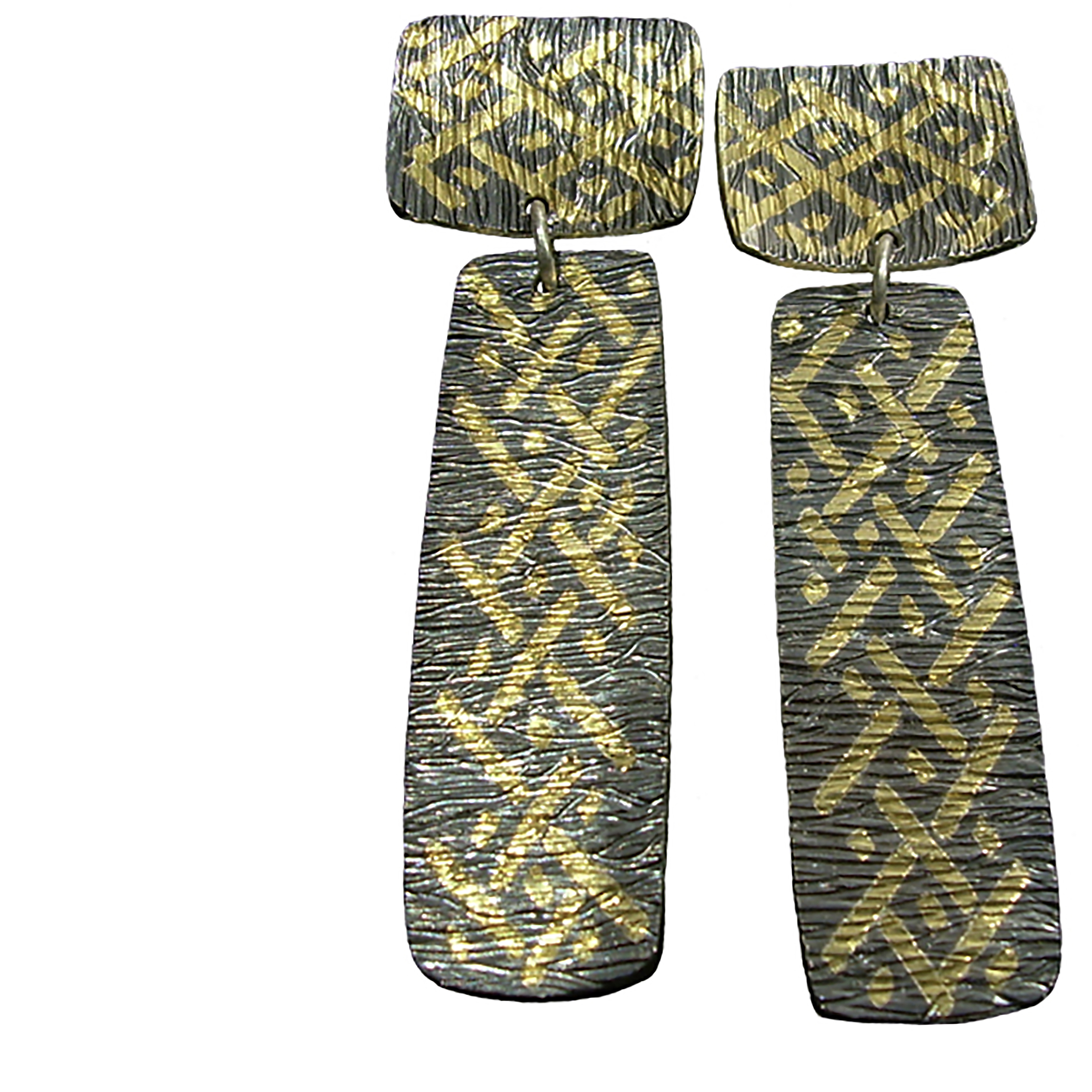 Kuba 2 Piece SS and 18K Earrings