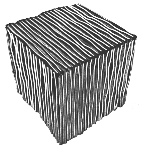 Cube Pin,Sterling, Edge